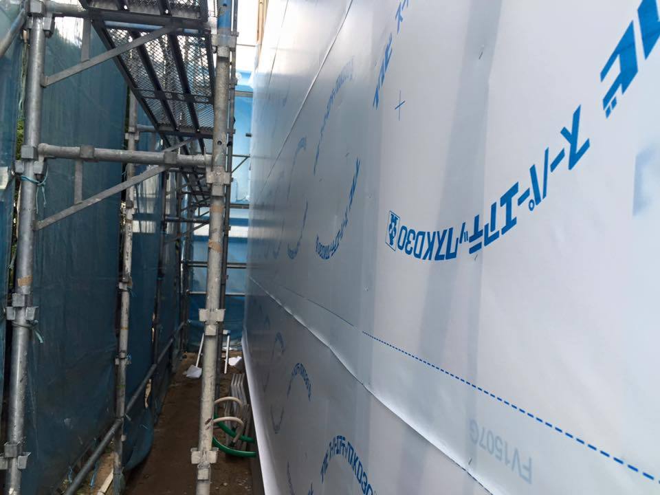 防水シート施工